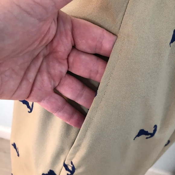 Vintage Lady Puritan Cape Cod Embroidered Khaki Skirt - Picture 5 of 12